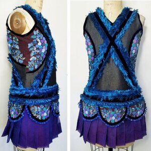 Minh Hanh Womens Couture Mini Dress Heavily Embellished